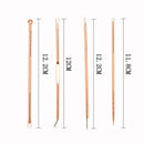 Kit 4 Extrator Cureta Tira Acne Cravos e Espinhas