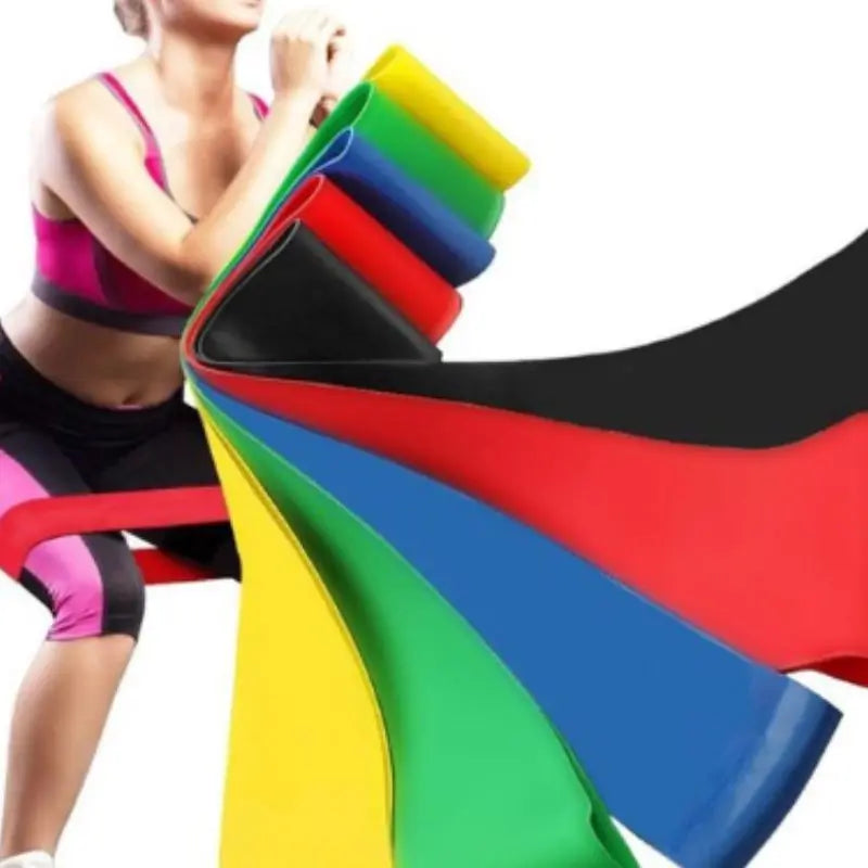 Elástico de Resistência Fitness - kit 5 peças