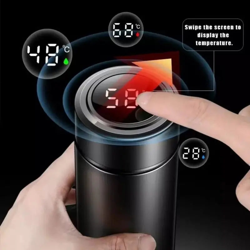 Garrafa Térmica Inox com Termômetro Digital  500ml