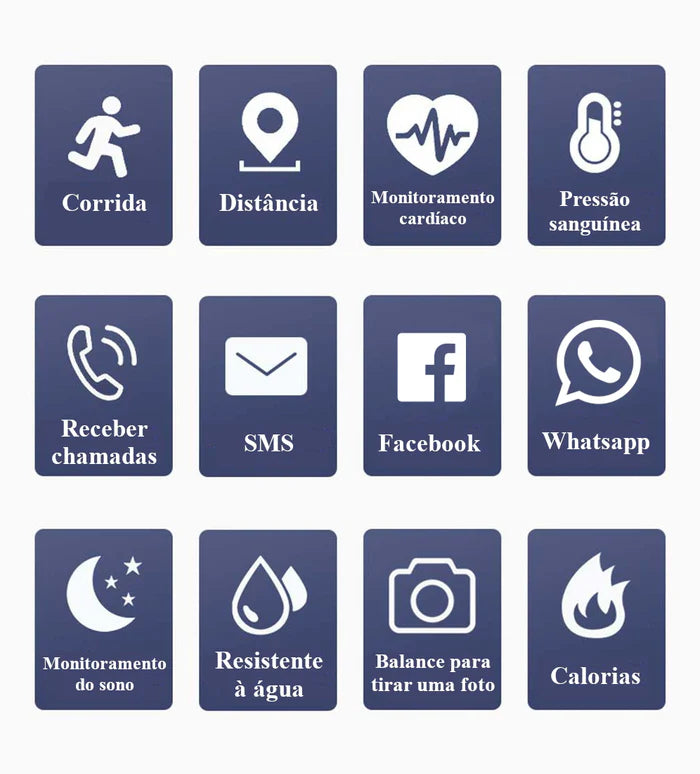 Smartwatch D20 Pro - Relógio Inteligente