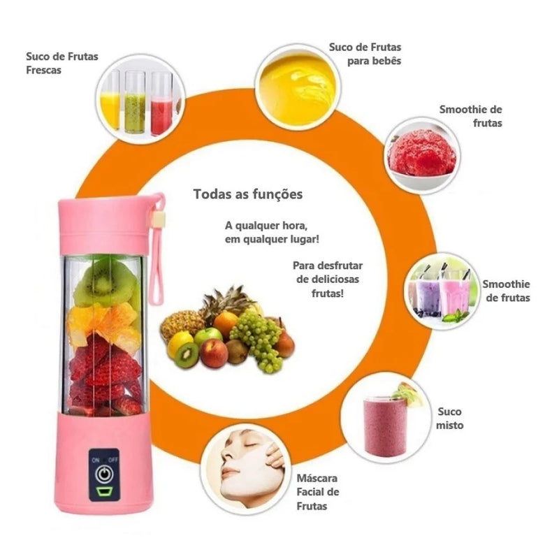 Liquidificador Portátil Recarregável Usb