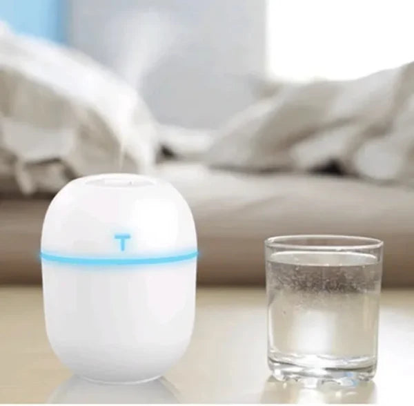 Mini Umidificador de Ar, Difusor e Aromatizador de Ambientes